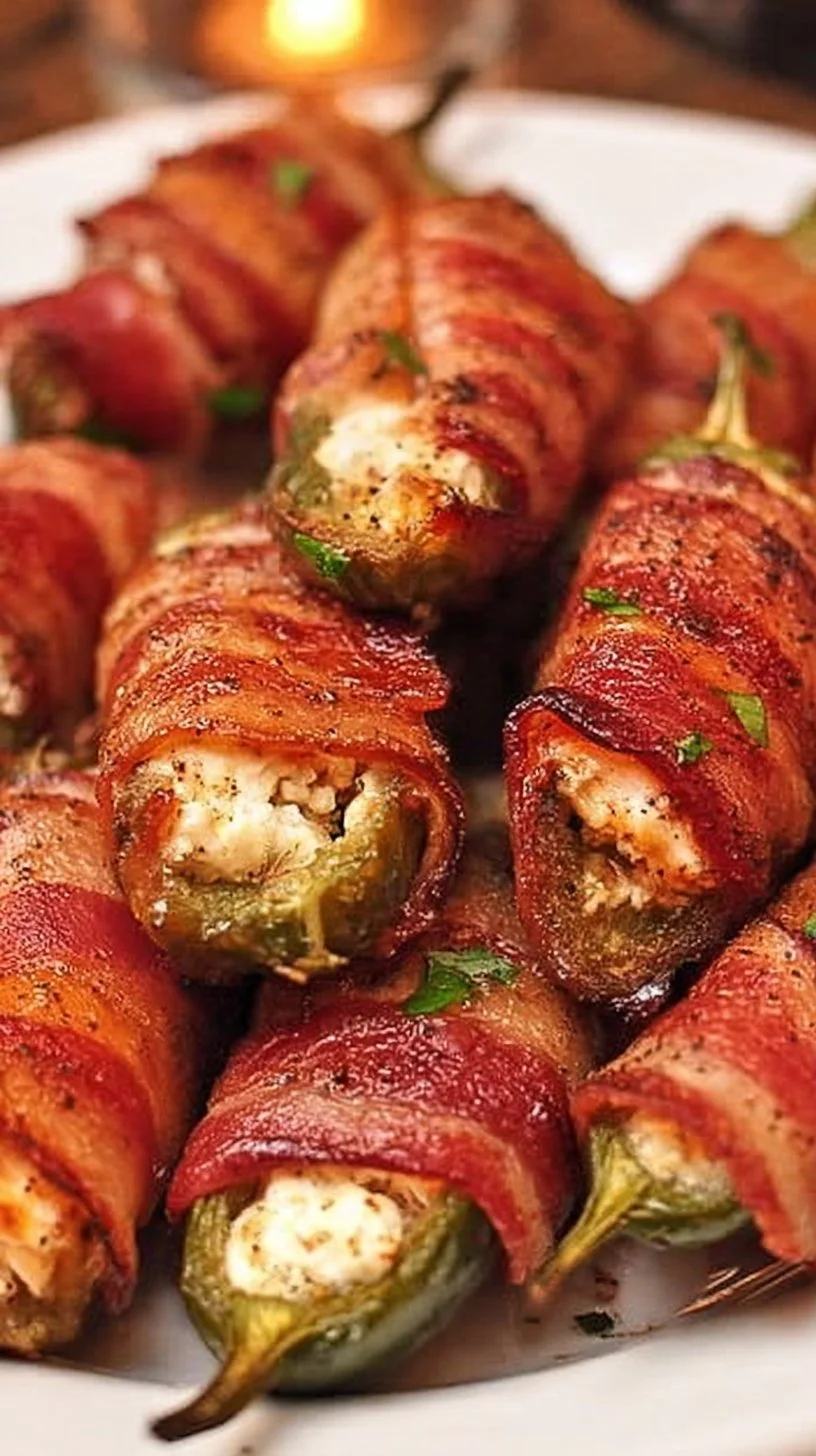 Bacon Wrapped Jalapeño Poppers: The Incredible Ultimate Recipe 1 Bacon wrapped jalapeño poppers fresh out of the oven