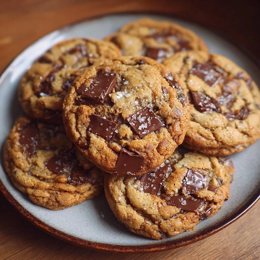Delicious Biscoff Chocolate Chip Cookies fresh out of the oven