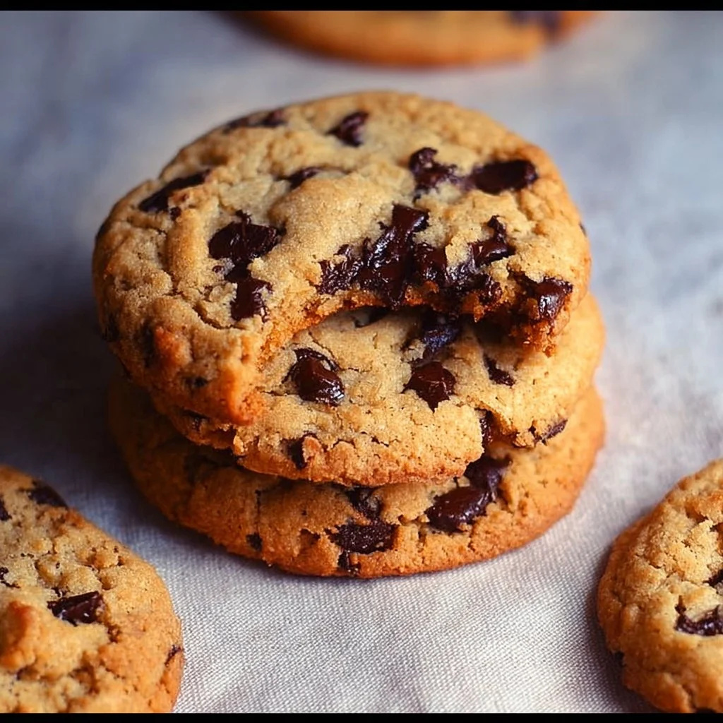 Delicious easy chewy chocolate chip cookies fresh out of the oven