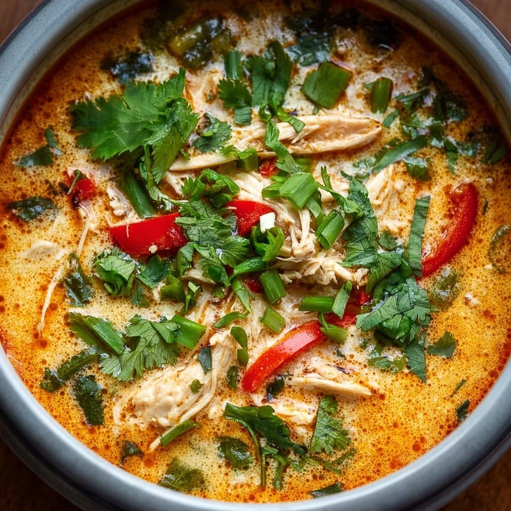 Crockpot Thai Coconut Chicken Soup 2 Crockpot Thai Coconut Chicken Soup