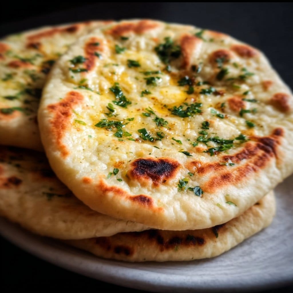 Cottage Cheese Garlic Naan (High Protein, No Yeast!)