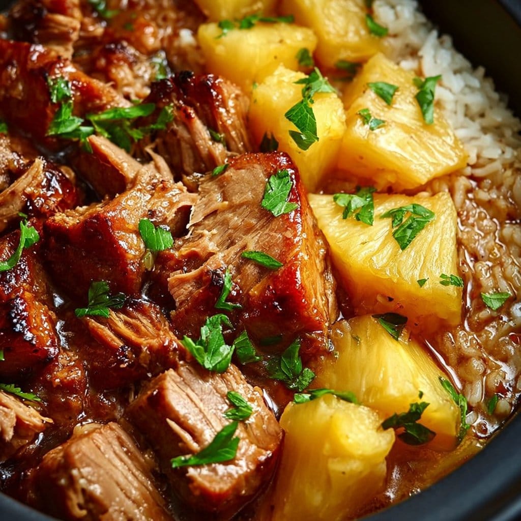 Slow Cooker Pineapple Pork 2 Slow Cooker Pineapple Pork