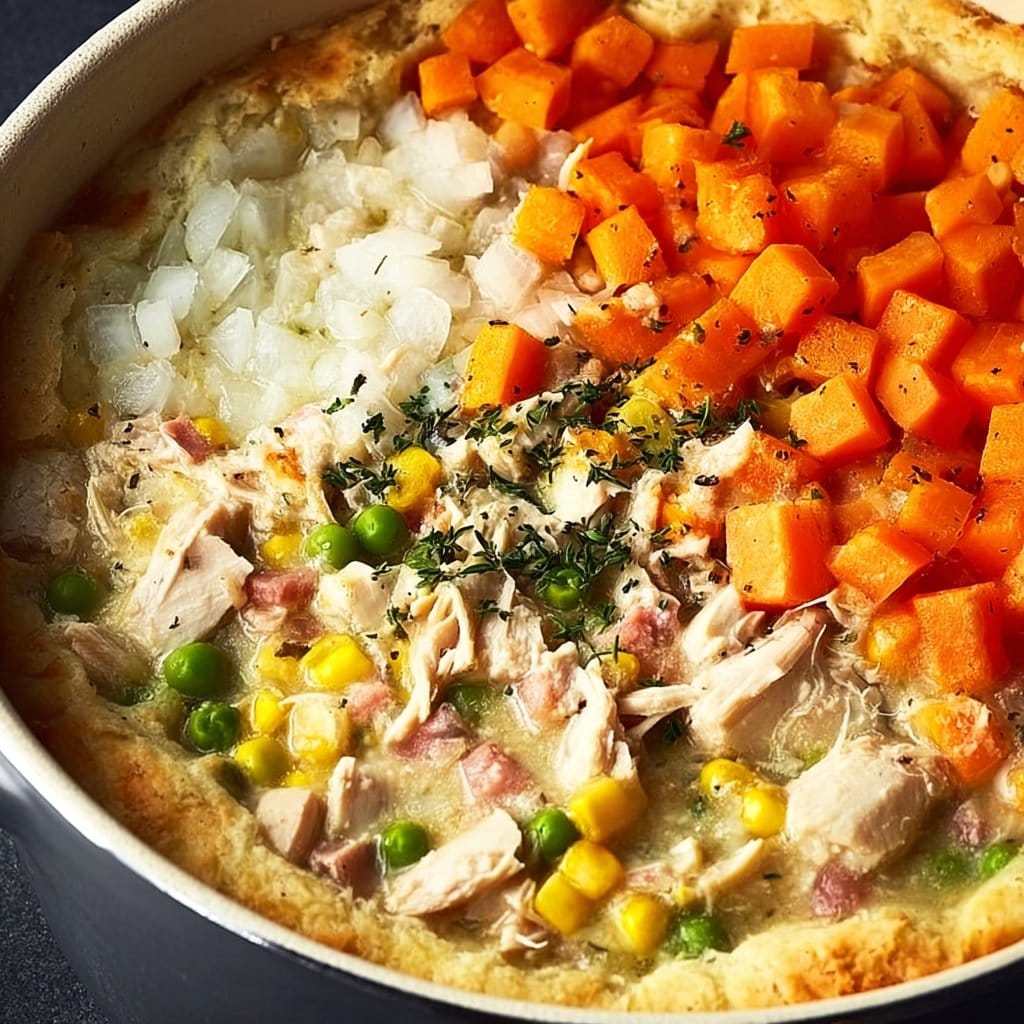 Crustless Chicken Pot Pie