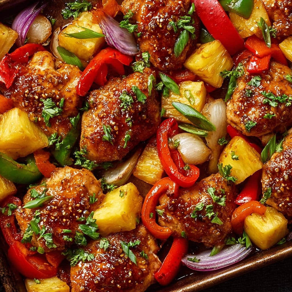 Hawaiian Chicken Sheet Pan