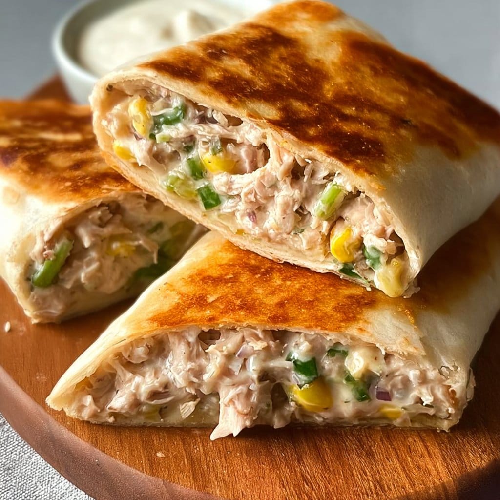 Easy Tuna Melt Wrap 2 Easy Tuna Melt Wrap