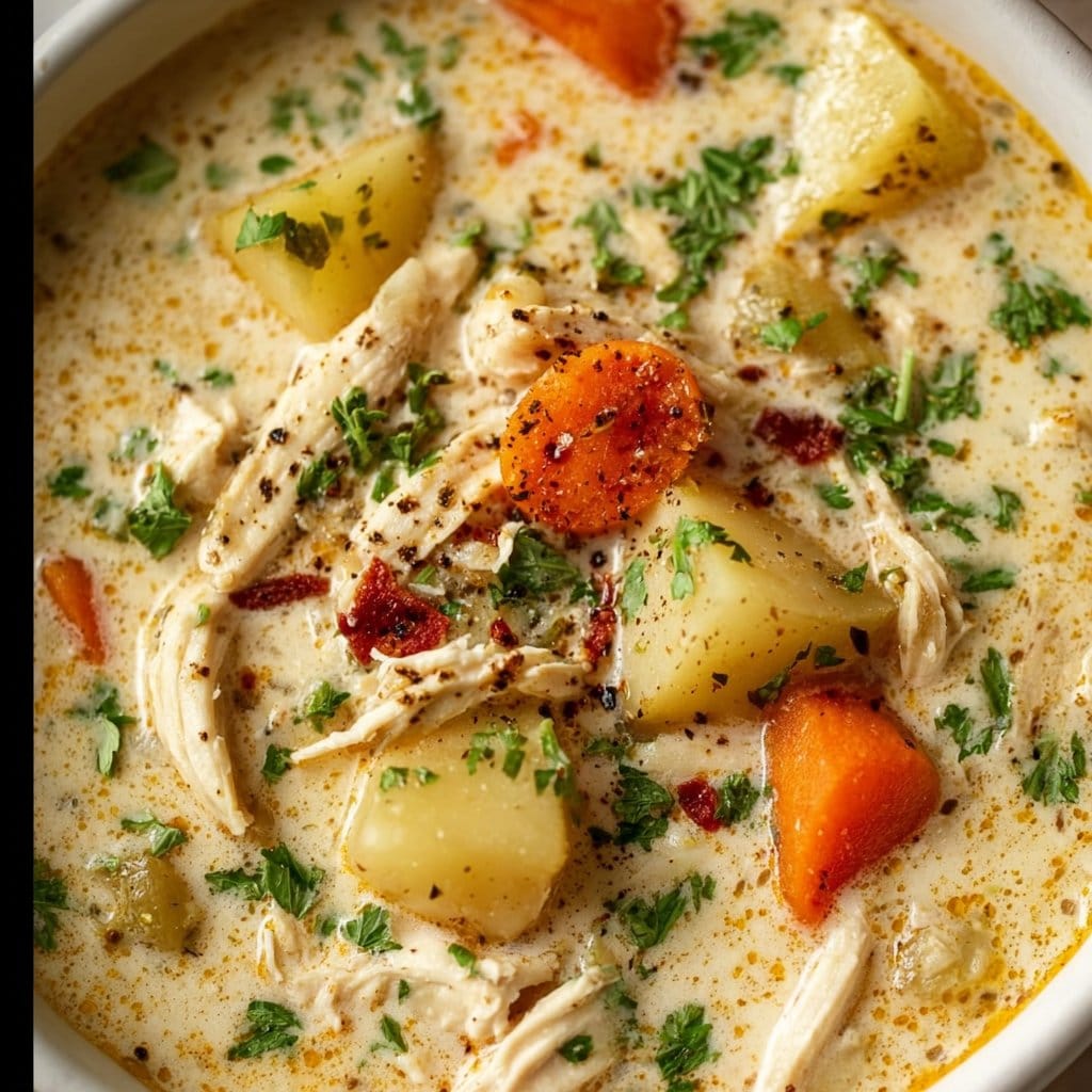 Crockpot Creamy Chicken and Potato Soup 2 Crockpot Creamy Chicken and Potato Soup