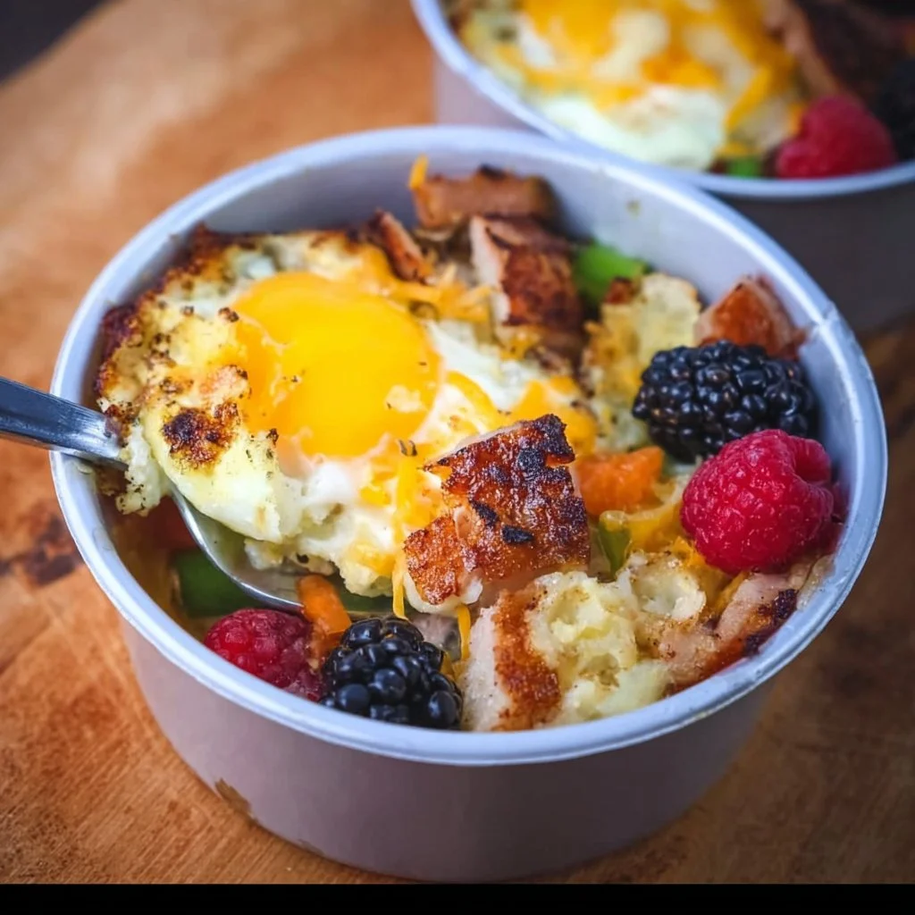Make ahead breakfast bowls ready for a quick and healthy morning meal.