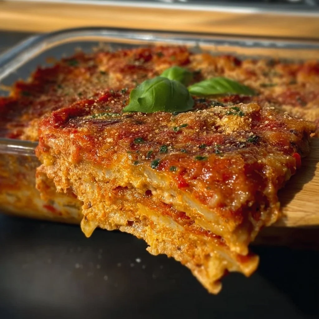 High-Protein Vegan Lasagna 1 Delicious high-protein vegan lasagna with layers of veggies and plant-based cheese