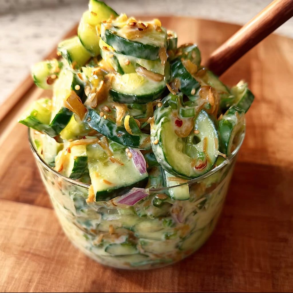 Creamy Asian Cucumber Salad