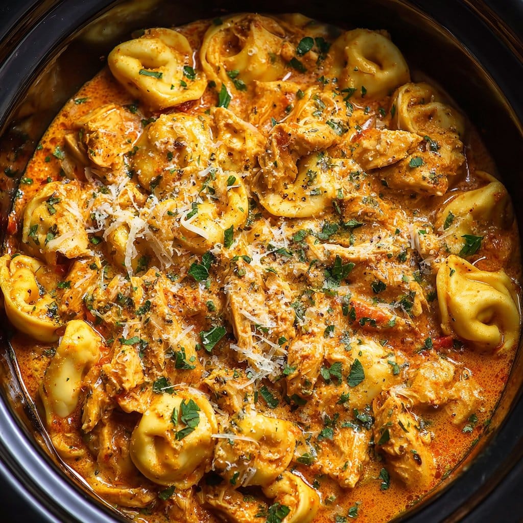 CrockPot Chicken Tortellini