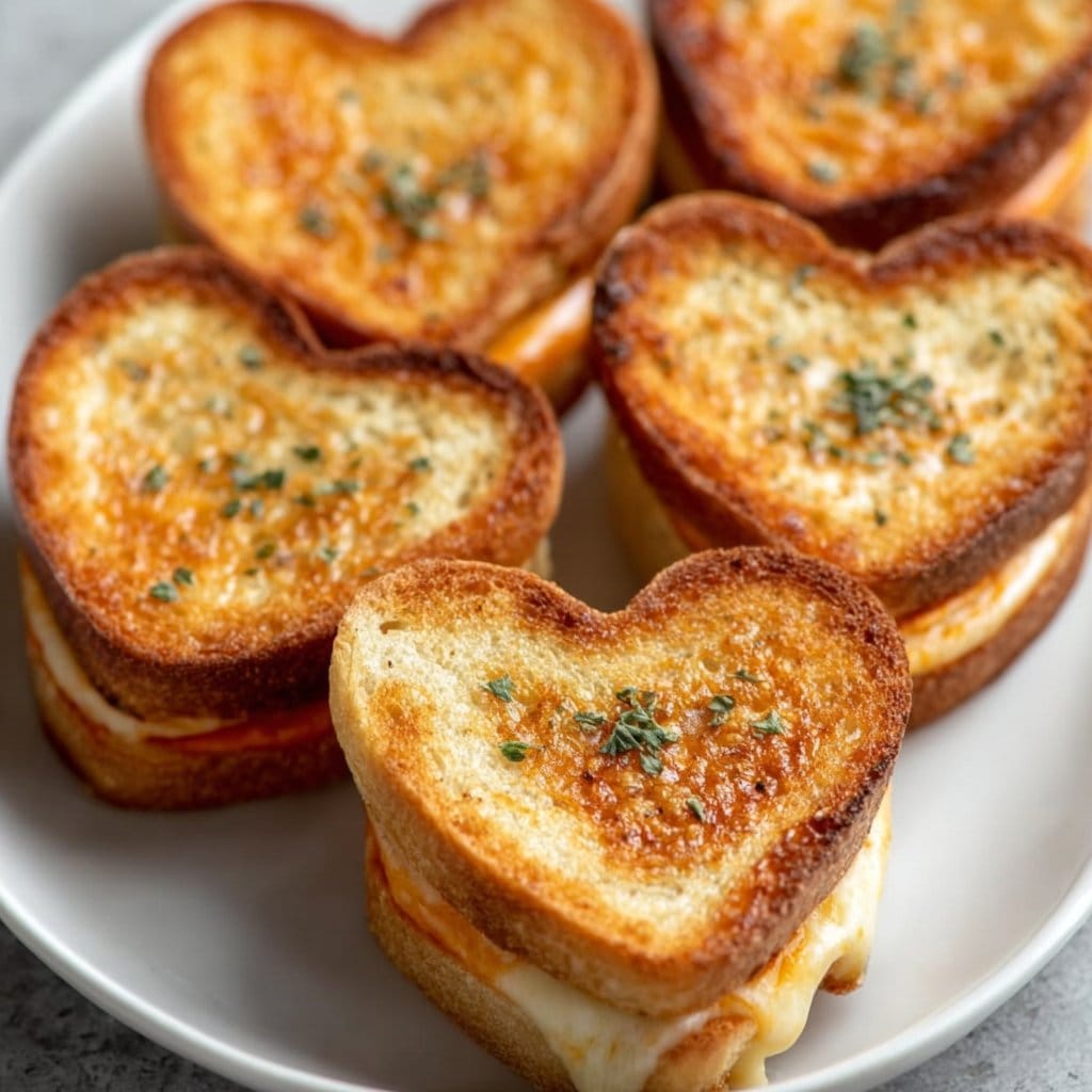 Mini Grilled Cheese Hearts
