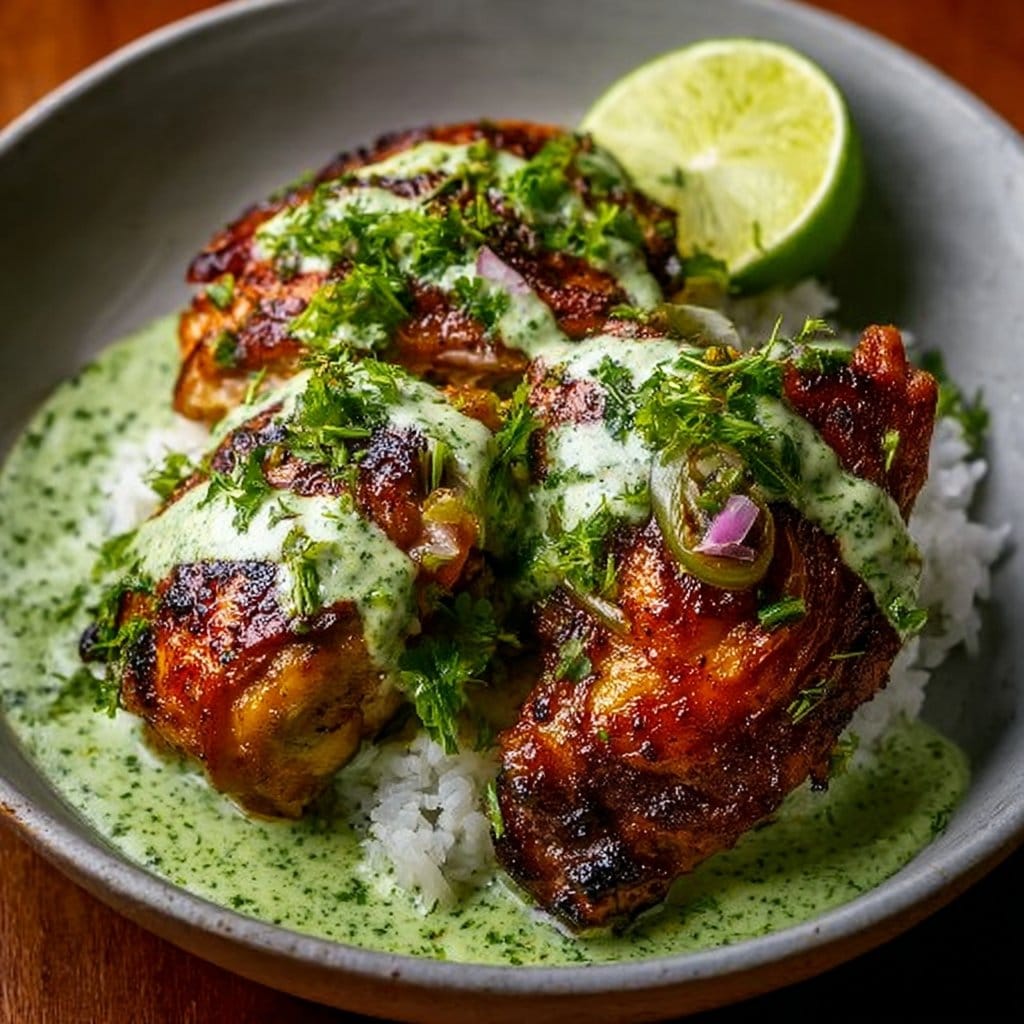 Best Peruvian Chicken with Creamy Green Sauce 2 Best Peruvian Chicken with Creamy Green Sauce