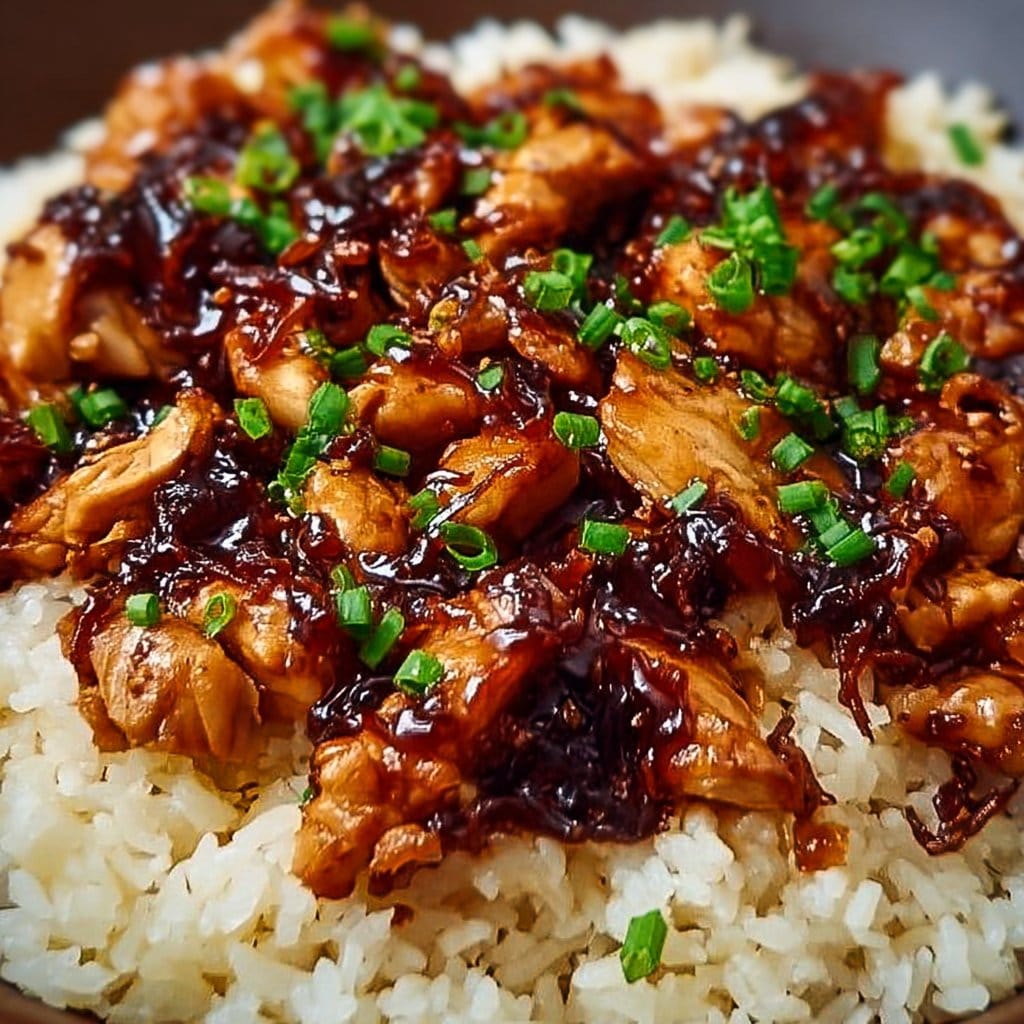 Honey BBQ Chicken Rice 2 Honey BBQ Chicken Rice