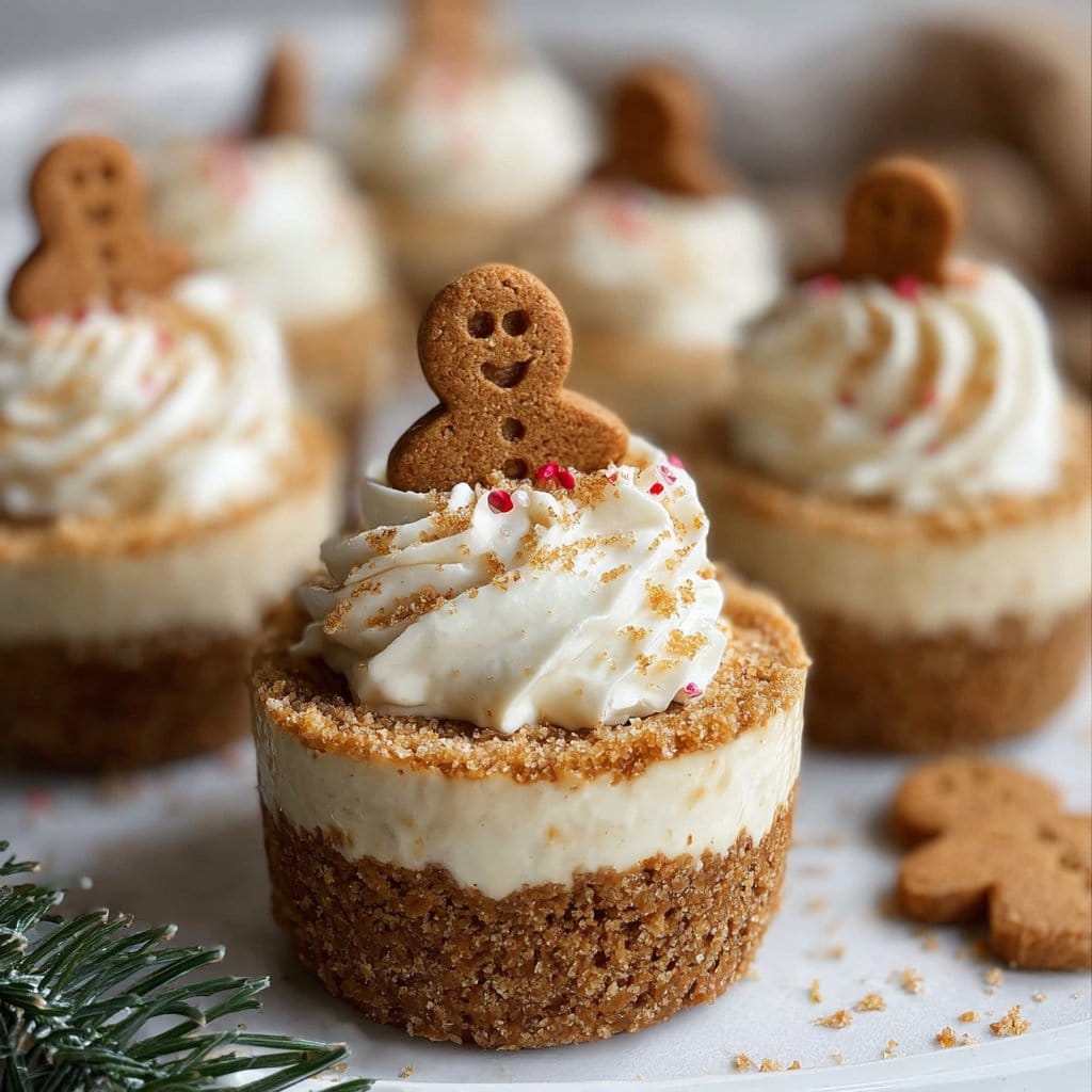 No-Bake Gingerbread Cheesecake Cups