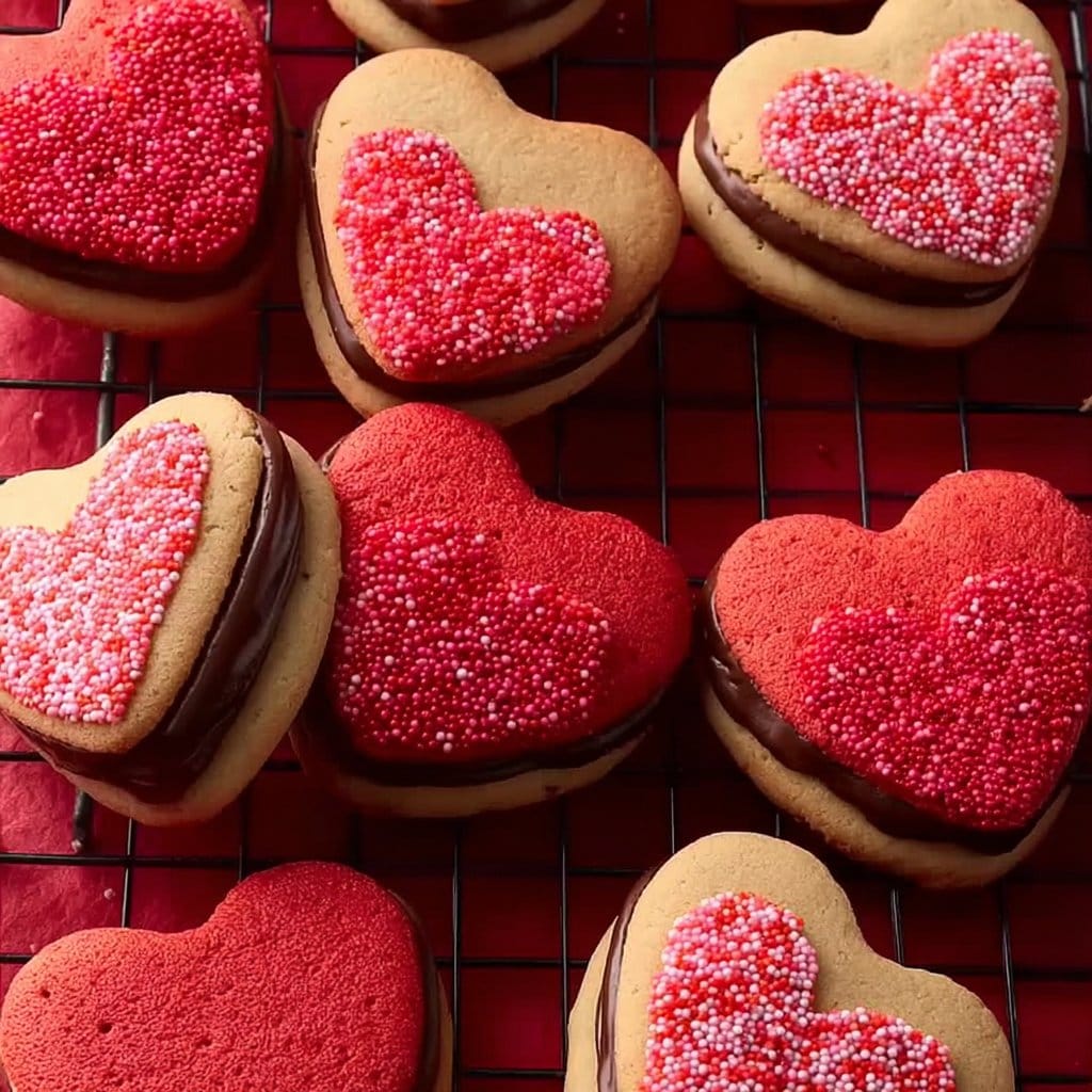 Valentine's Day Sandwich Cookies