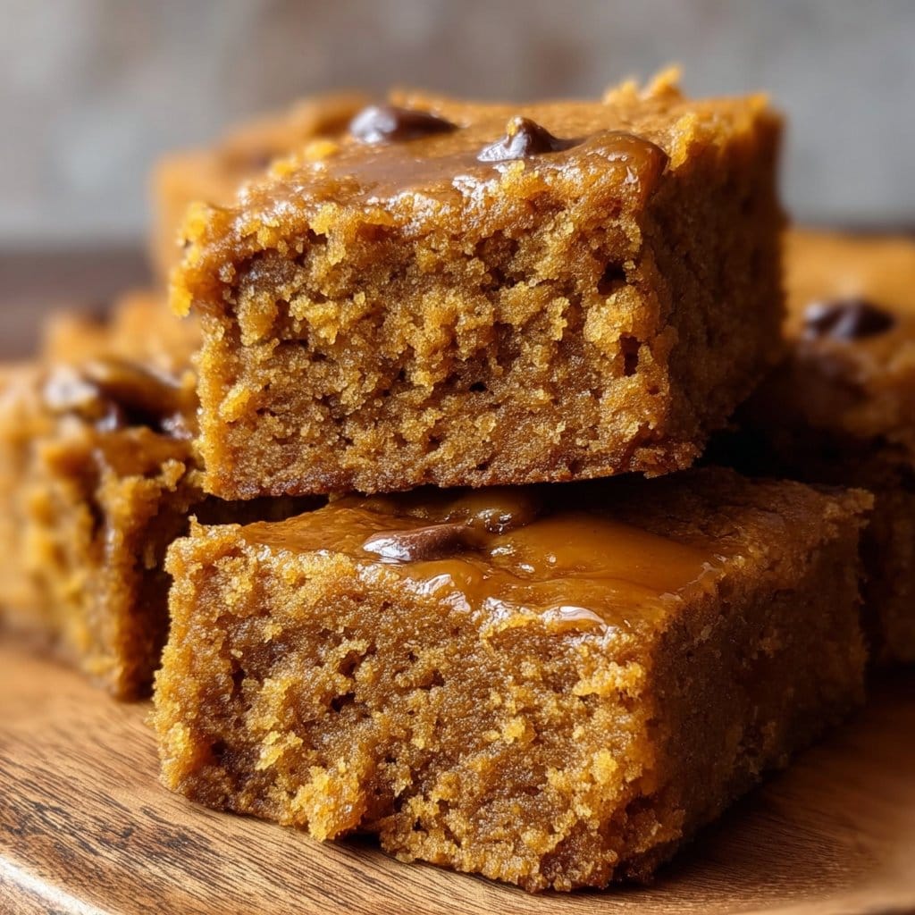 Vegan and Gluten-Free Pumpkin Maple Blondies