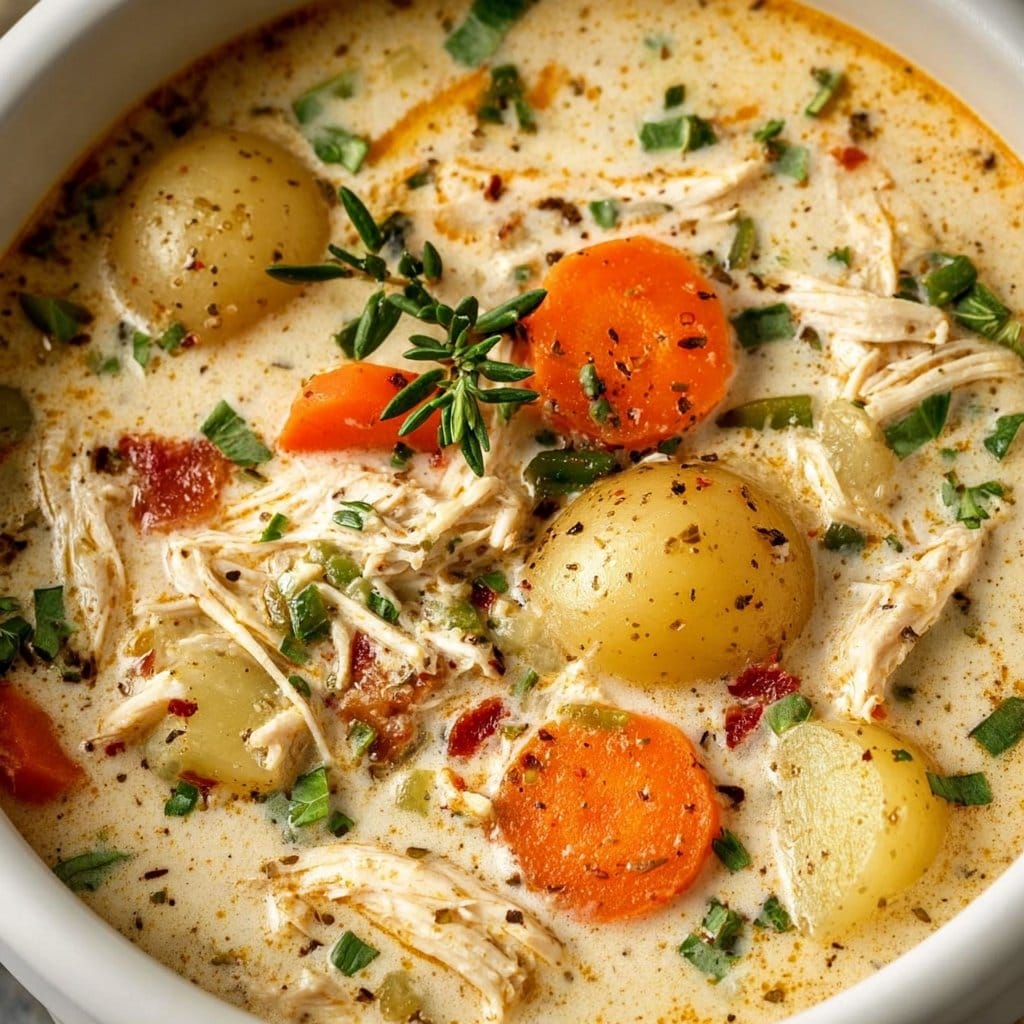 Crockpot Creamy Chicken and Potato Soup