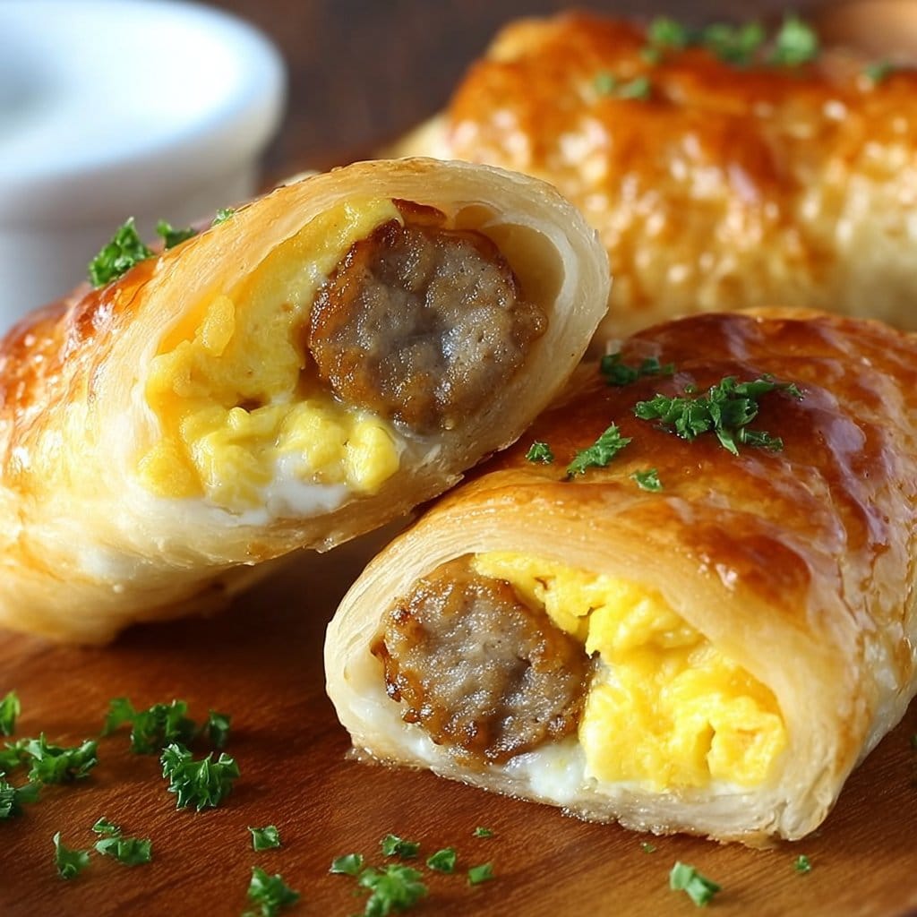 Sausage Egg Breakfast Roll-Ups