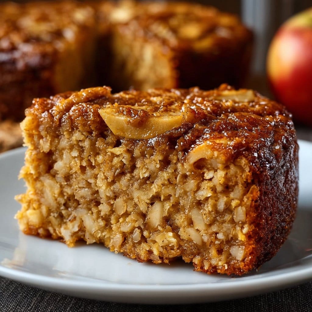 Healthy Oatmeal Apple Cake