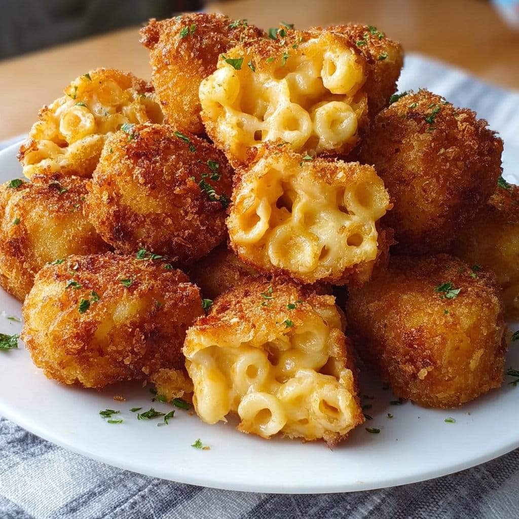 Fried Mac and Cheese Bites 2 Fried Mac and Cheese Bites