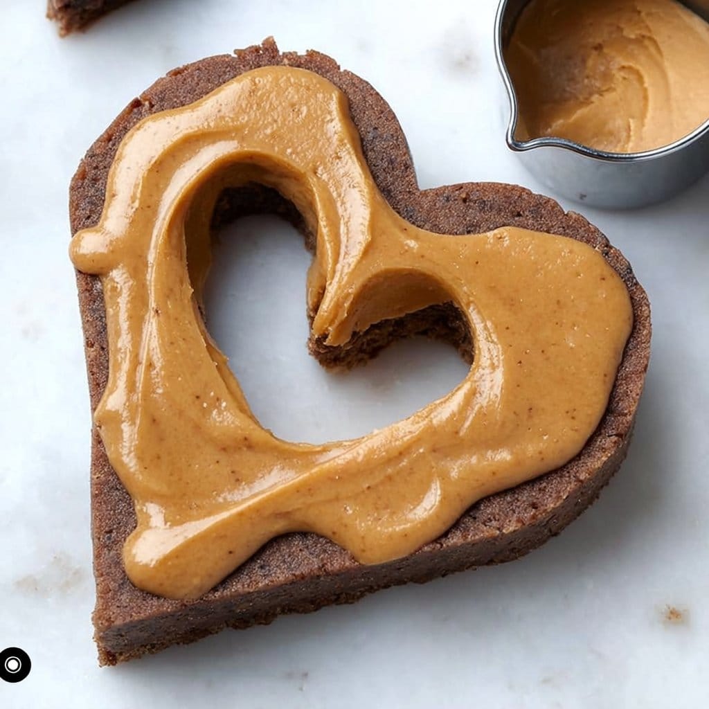 Chocolate Peanut Butter Valentine's Hearts