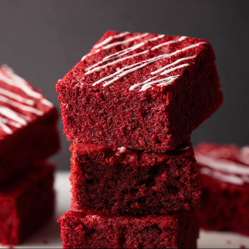 Fudgy Red Velvet Brownies