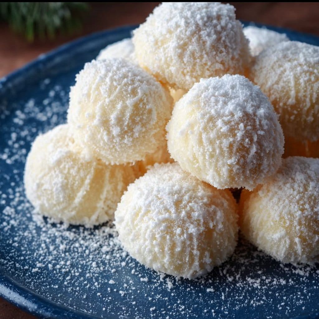 Sweetened Condensed Milk Snowballs