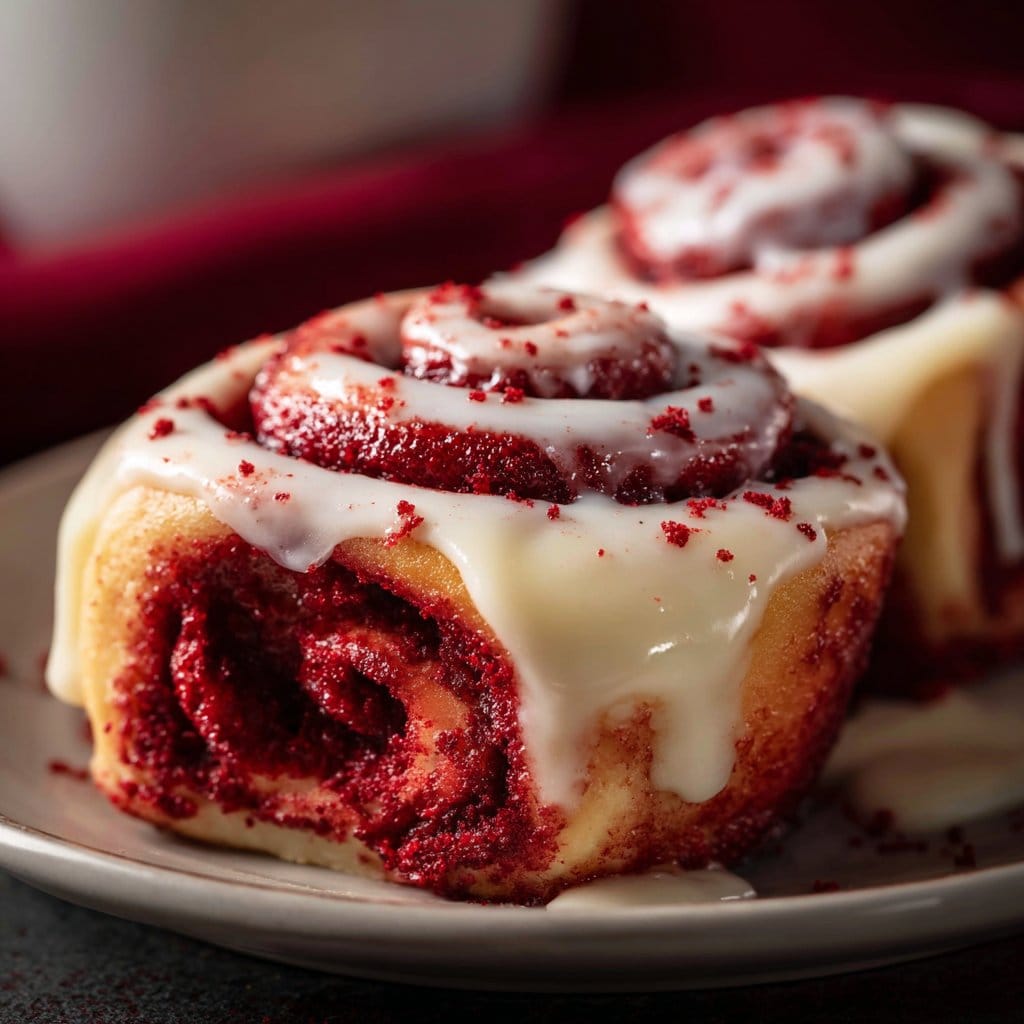 Red Velvet Cinnamon Rolls 2 Red Velvet Cinnamon Rolls