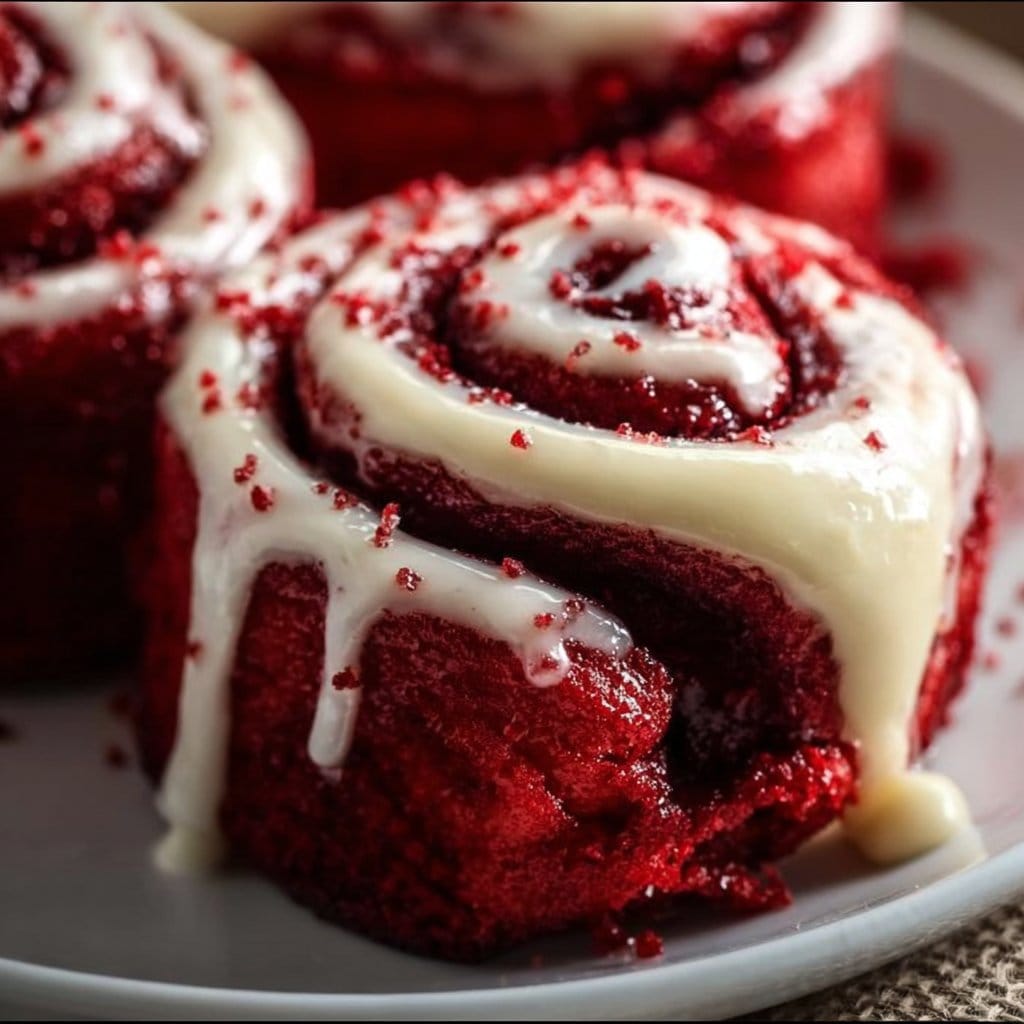 Heavenly Red Velvet Cinnamon Rolls 1 Heavenly Red Velvet Cinnamon Rolls