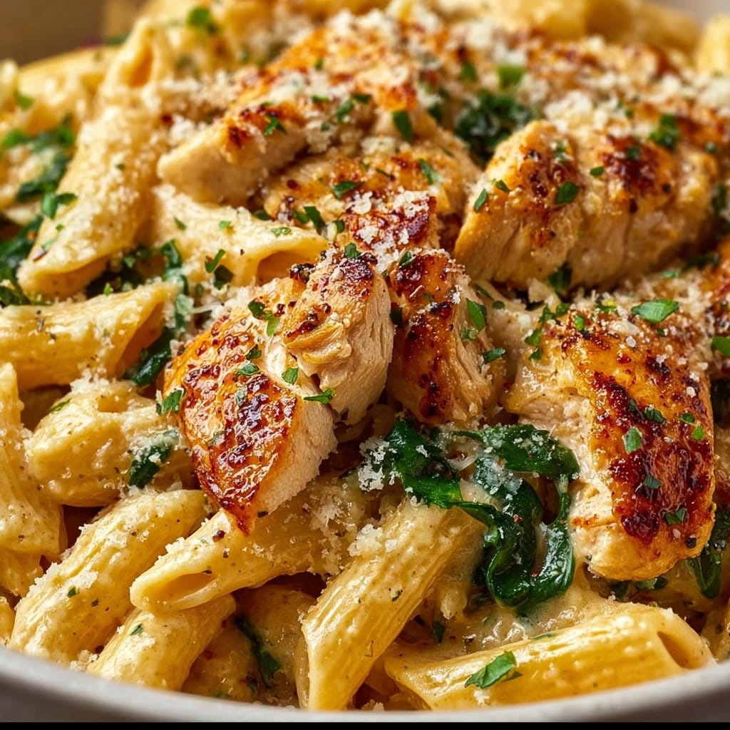 Creamy Garlic Parmesan Chicken Pasta
