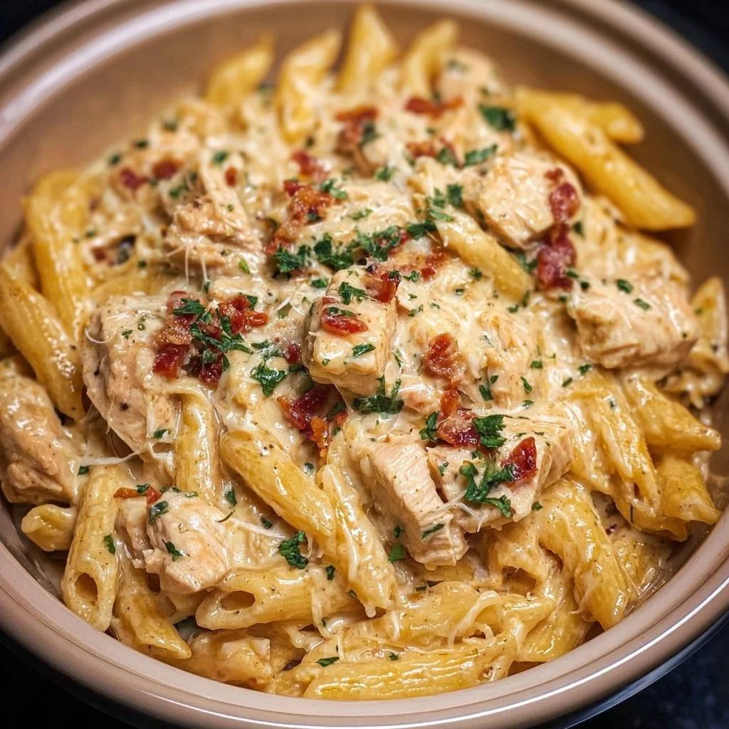 Crock Pot Creamy Cajun Chicken Pasta 1 Crock Pot Creamy Cajun Chicken Pasta with vibrant spices and creamy sauce