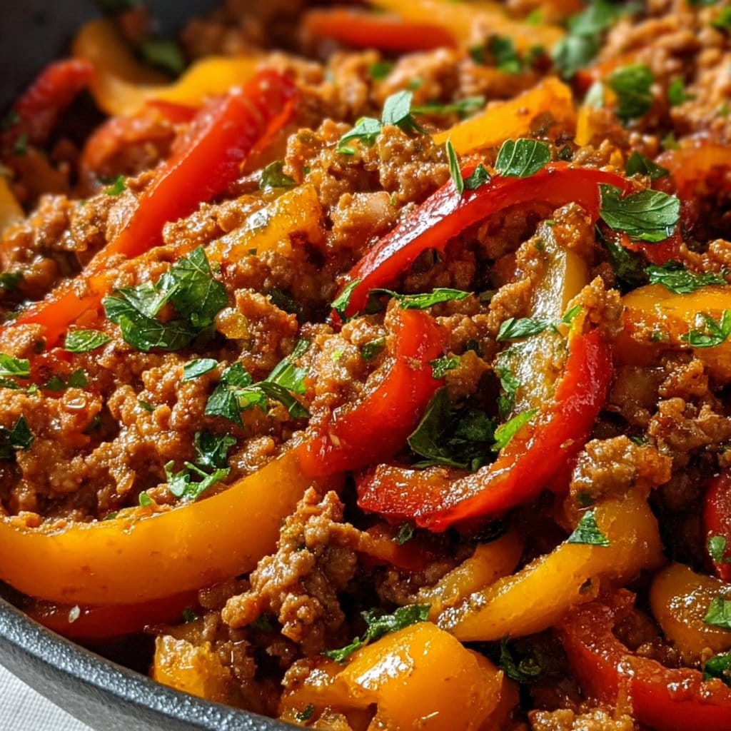 Ground Turkey and Peppers 2 Ground Turkey and Peppers