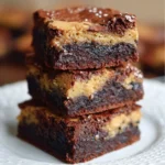 Delicious double layer vegan brookies showcasing cookies and brownies