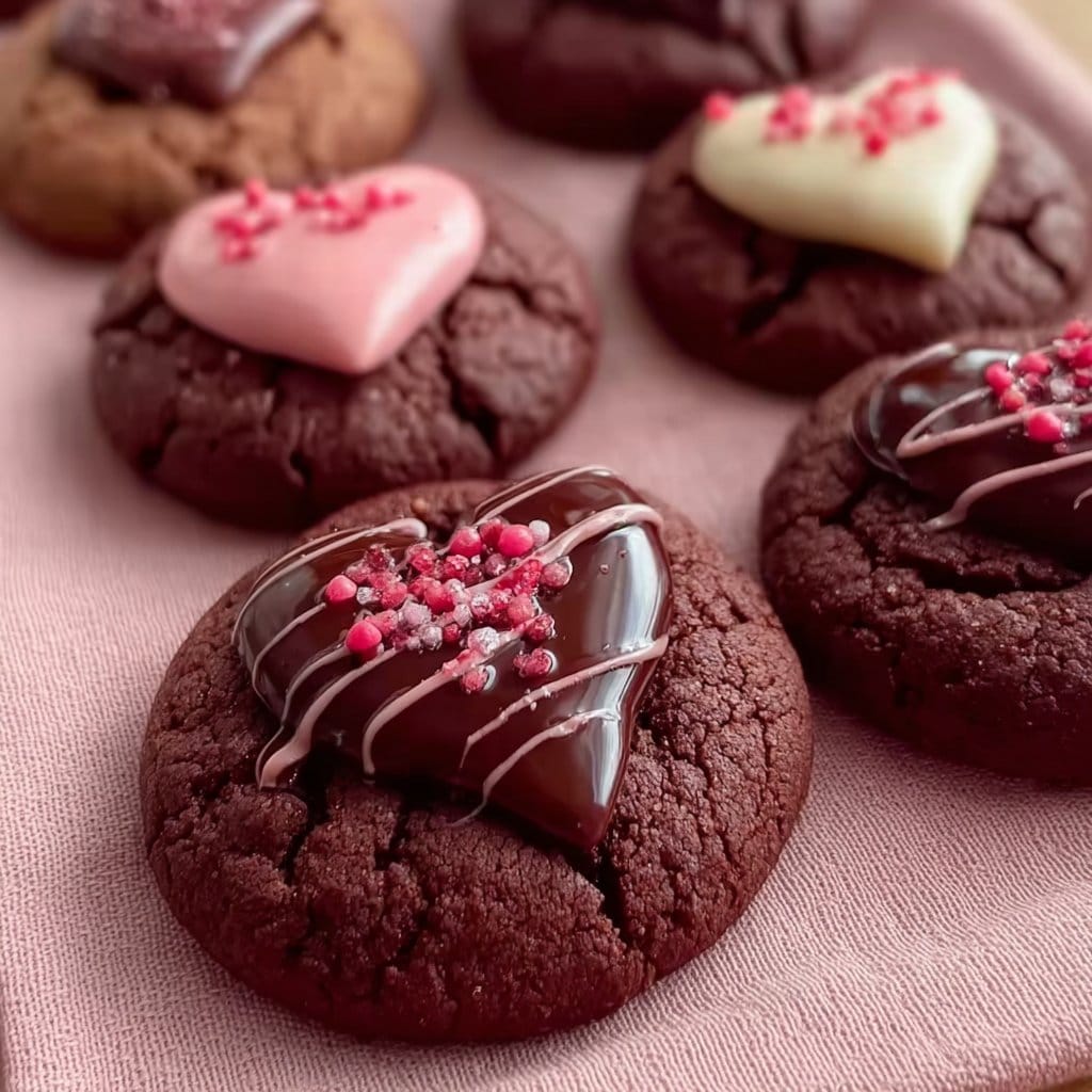 Valentine Ganache Cookies