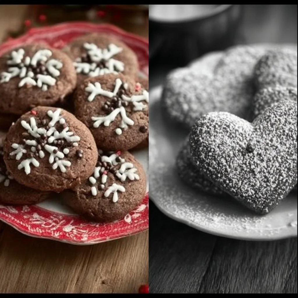 Delicious gluten free Christmas cookies decorated for the holidays