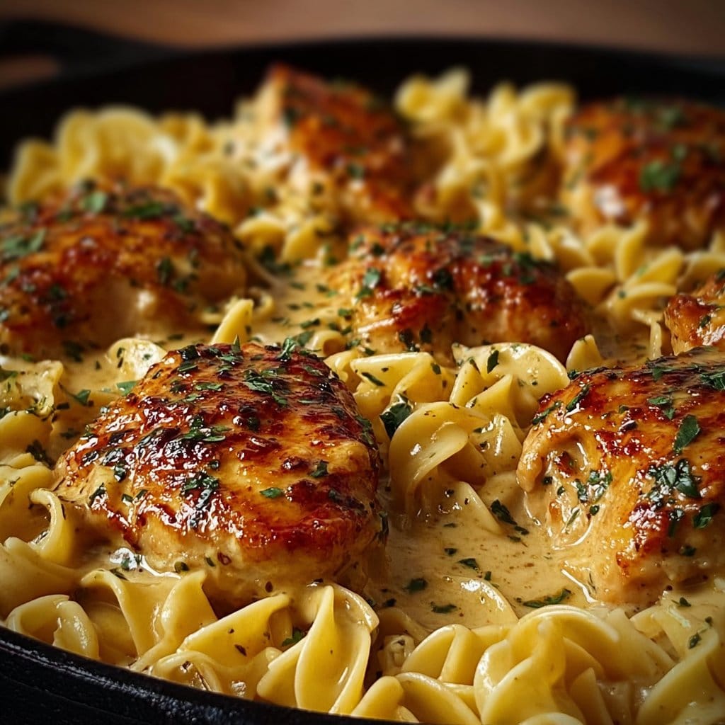 Easy One-Pan Chicken with Buttered Noodles 2 Easy One-Pan Chicken with Buttered Noodles