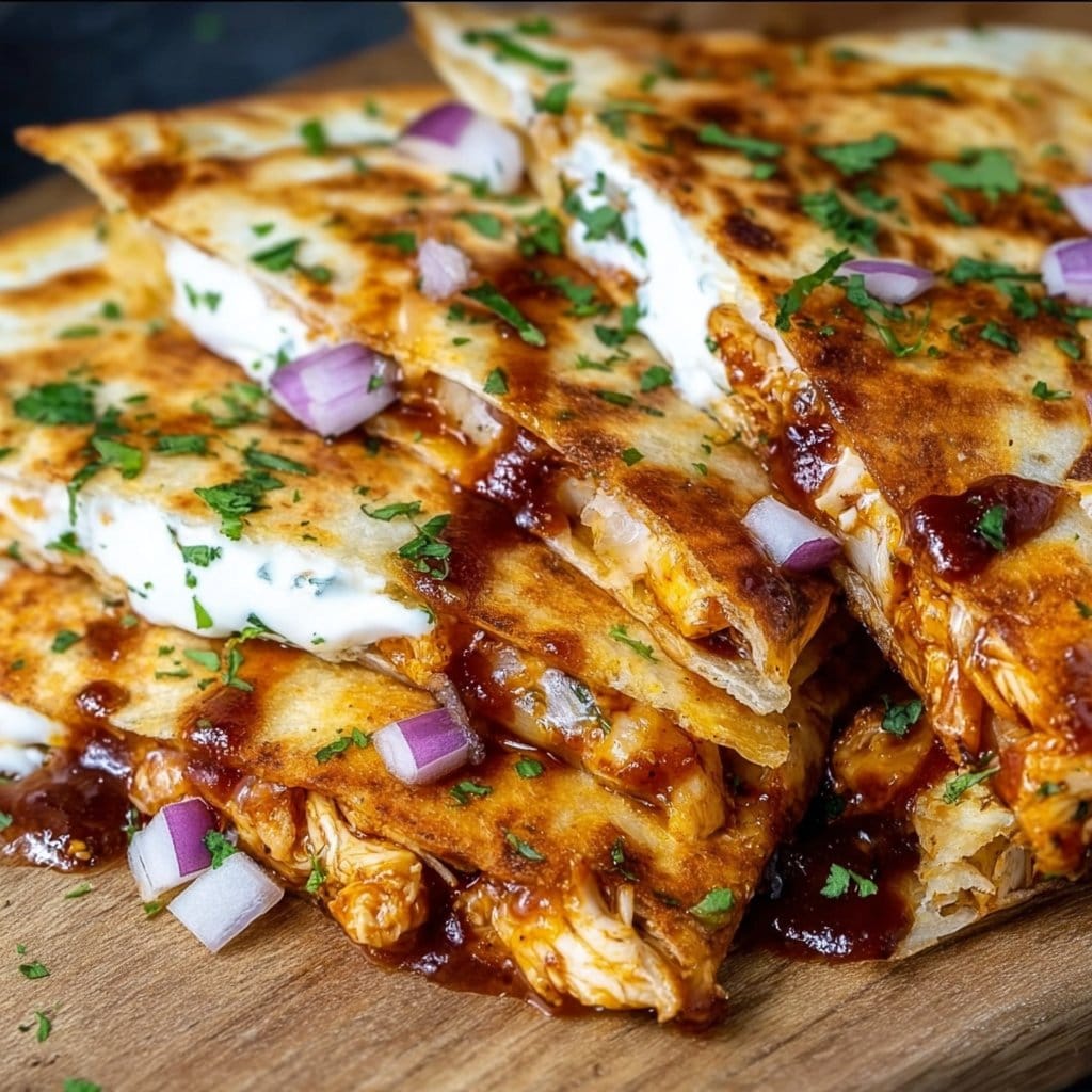 BBQ Chicken Quesadillas 2 BBQ Chicken Quesadillas