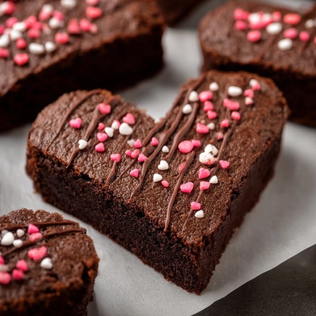 Heart-Shaped Brownies
