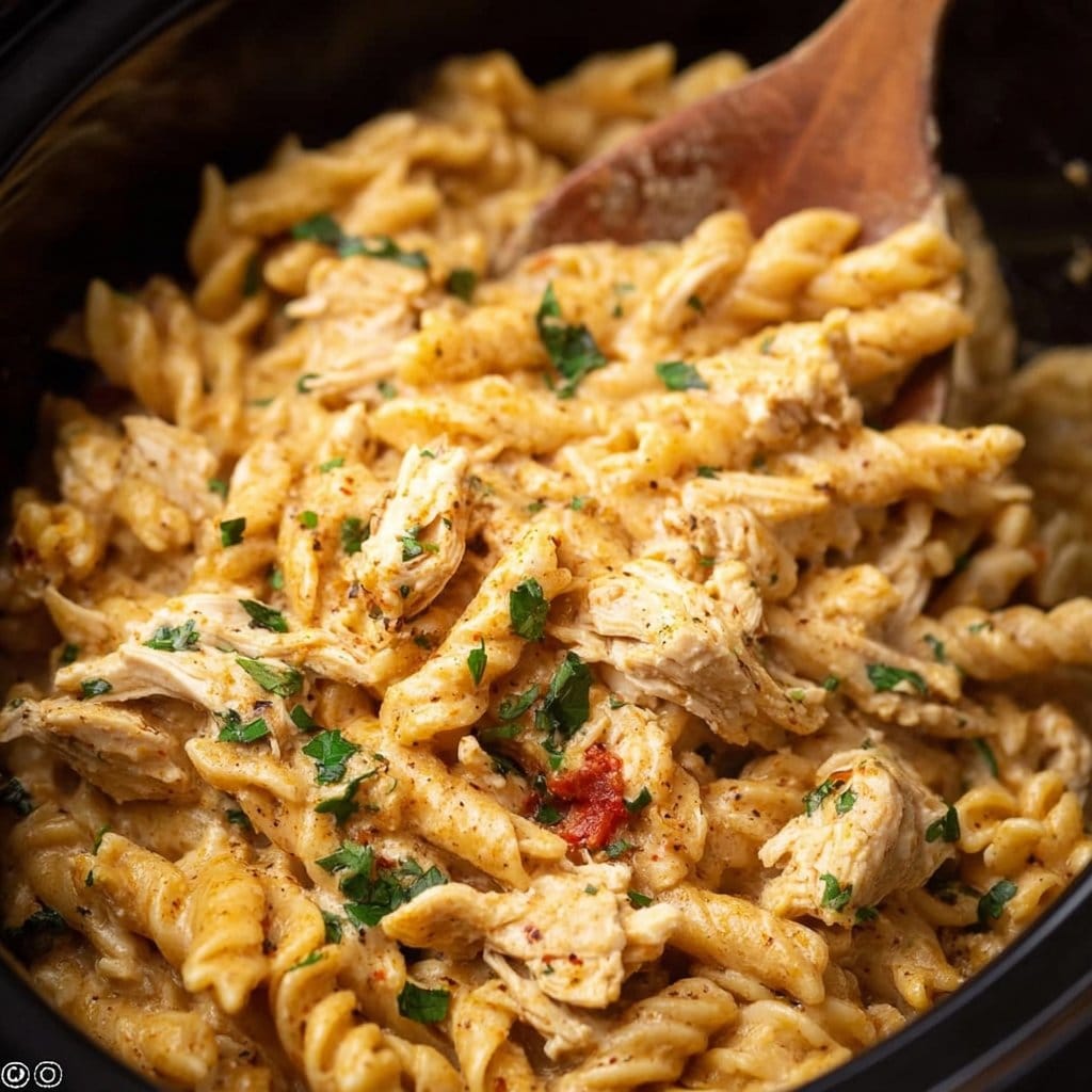 Crock Pot Cajun Chicken Pasta