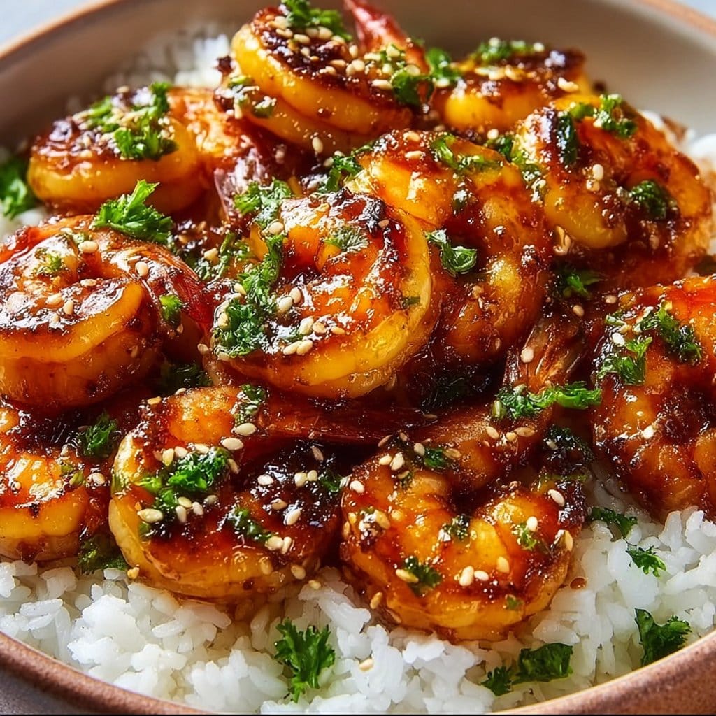 Irresistible Honey Garlic Shrimp Bowls