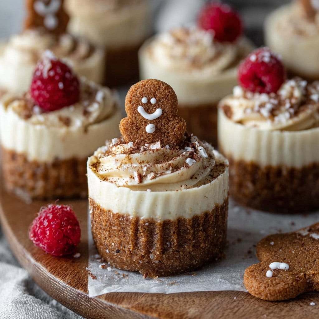 No-Bake Gingerbread Cheesecake Cups 2 No-Bake Gingerbread Cheesecake Cups