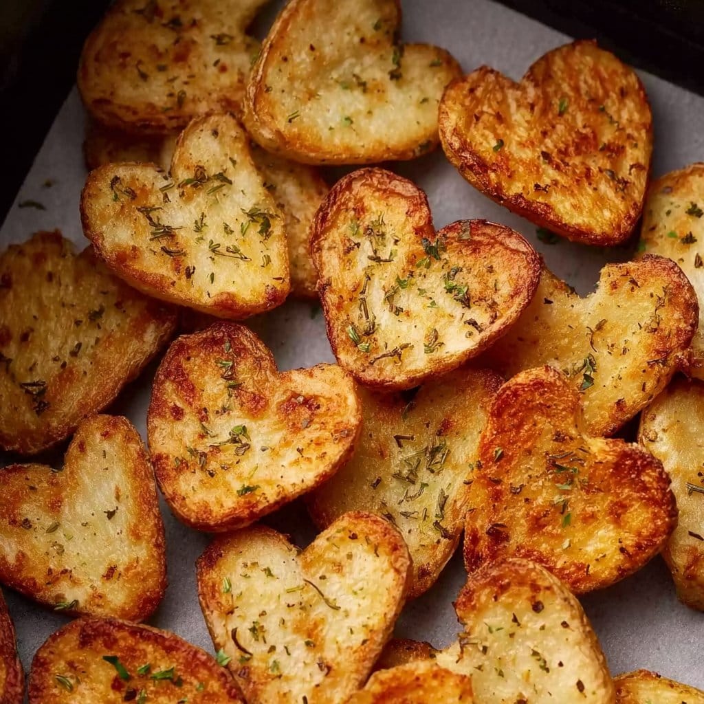 Valentine's Day Air Fryer Heart-shaped Potatoes