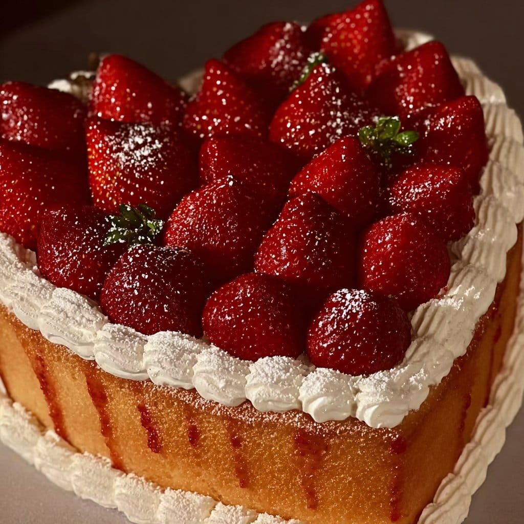 Coquette Cake with Strawberries