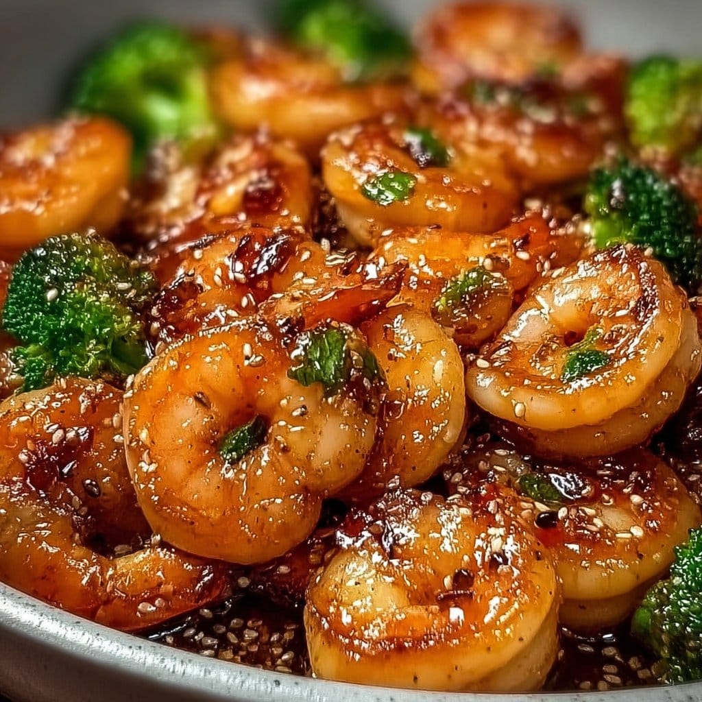 High-Protein Honey Garlic Shrimp