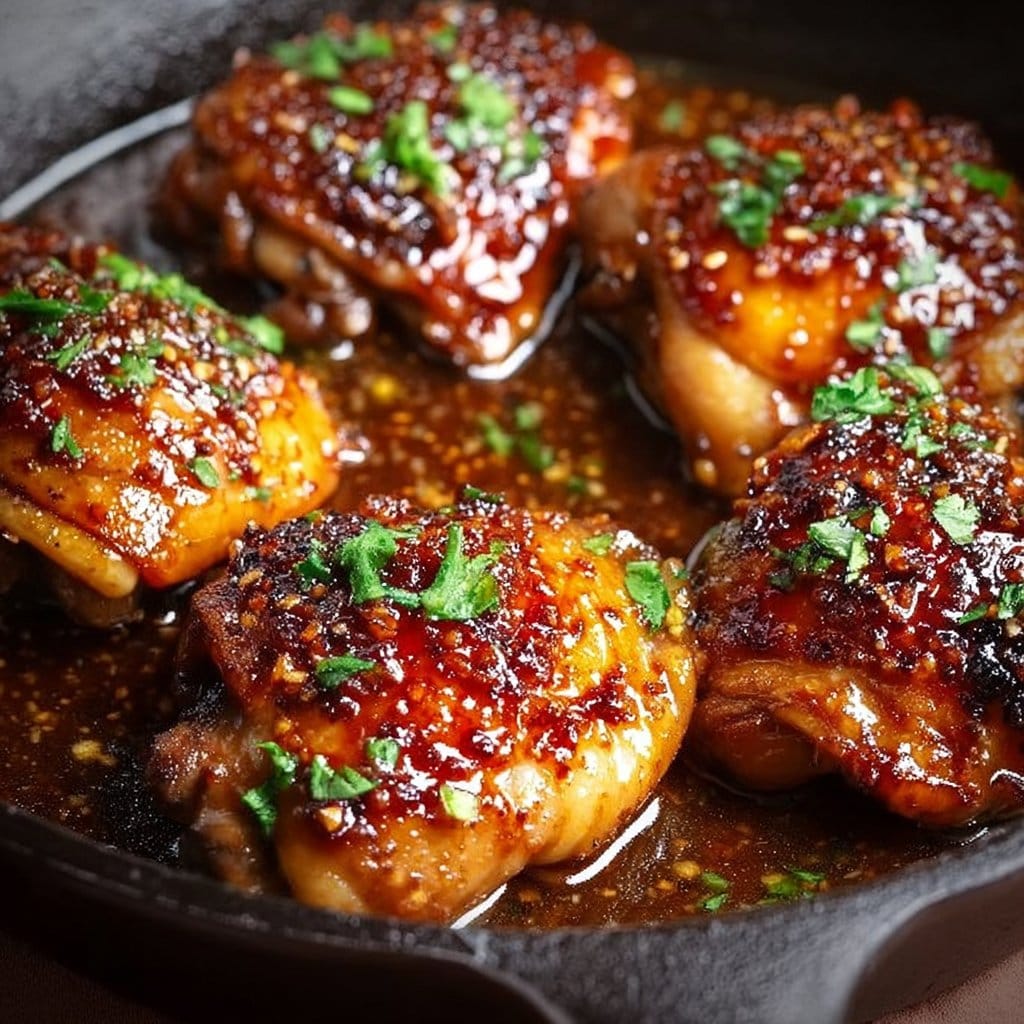 Honey Garlic Chicken Thighs
