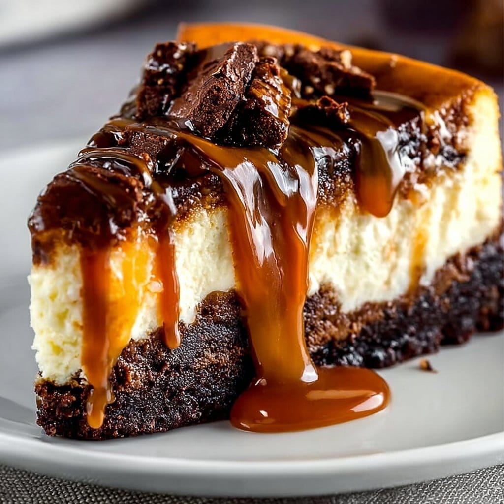 Caramel Brownie Cheesecake