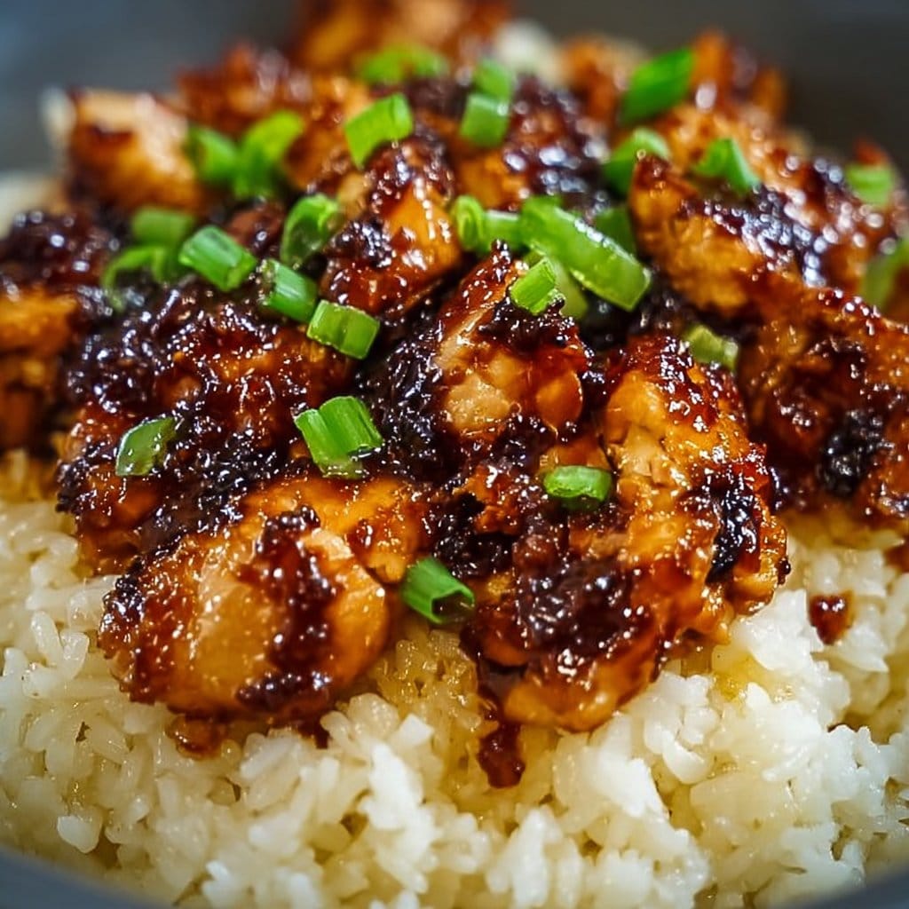 Honey BBQ Chicken Rice 2 Honey BBQ Chicken Rice