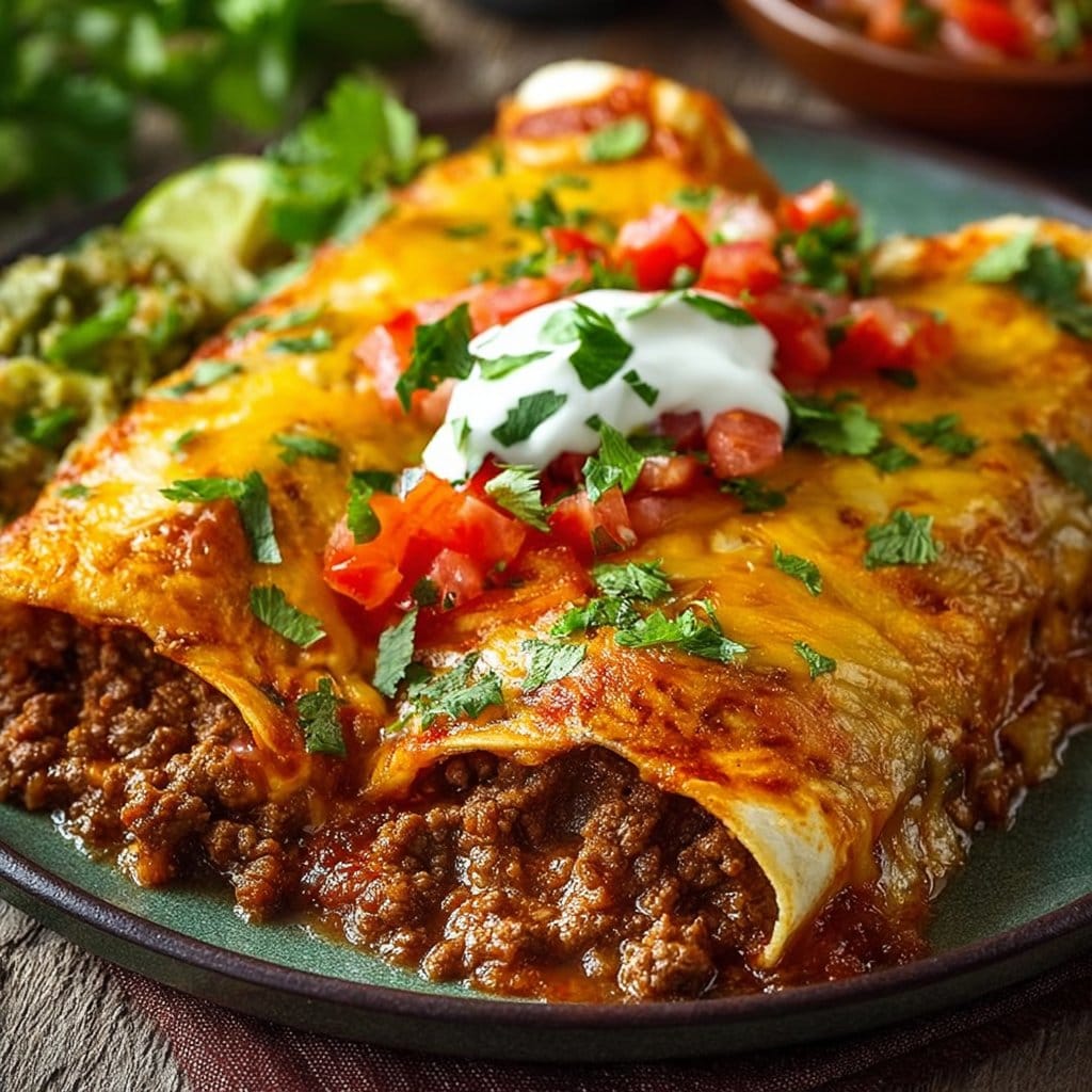 Ground Beef Enchiladas 2 Ground Beef Enchiladas