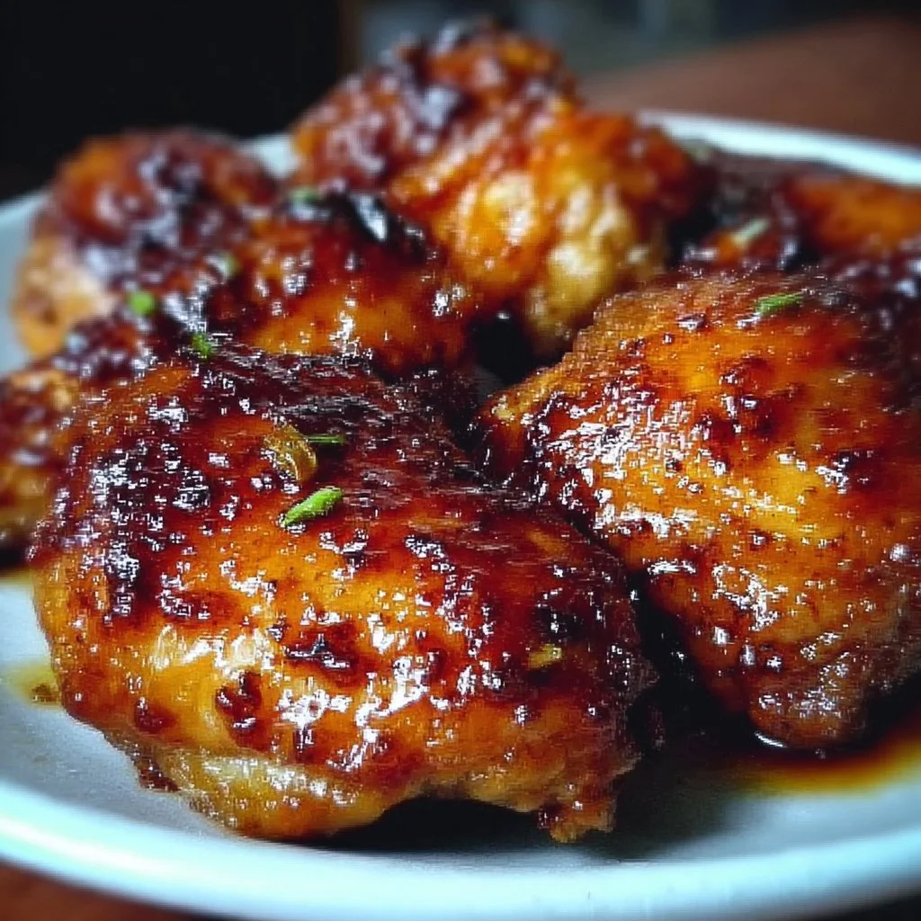Delicious Baked Hot Honey Chicken with a sweet and spicy glaze