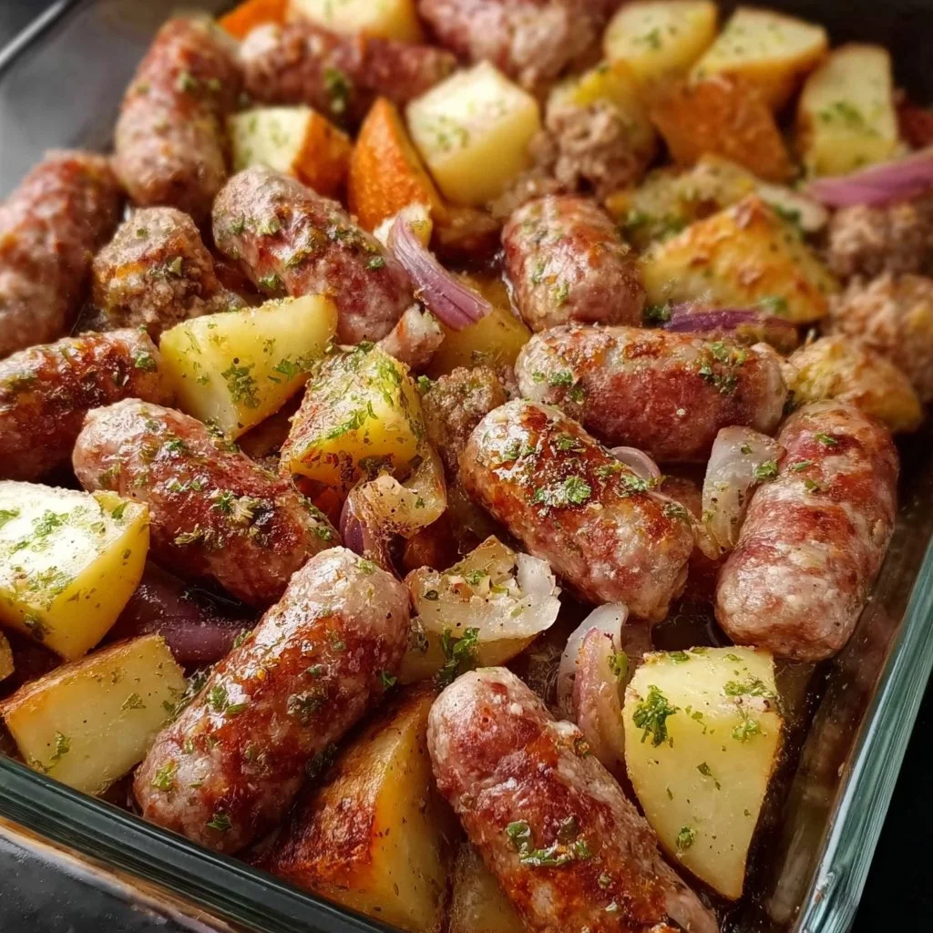 Baked Italian Sausage and Potatoes